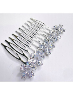 Grzebień wsuwany do włosów ozdobny diamenty Lolita...