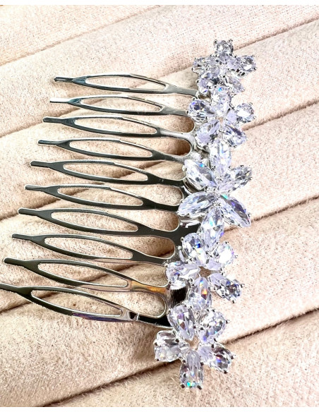 Grzebień wsuwany do włosów ozdobny diamenty Lolita Accessories