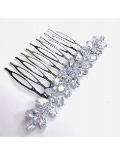 Grzebień wsuwany do włosów ozdobny diamenty Lolita...