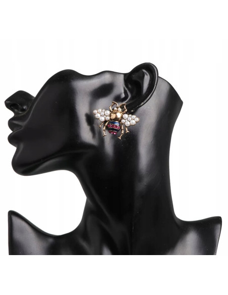 Kolczyki Lolita Accessories Srebrny sztyft "925" Muchy