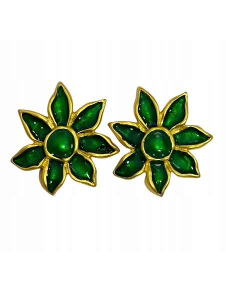 Kolczyki eleganckie zielony Lolita Accessories