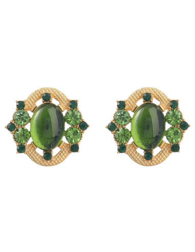 Kolczyki eleganckie zielony Lolita Accessories