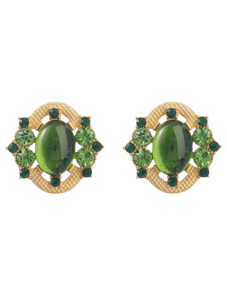 Kolczyki eleganckie zielony Lolita Accessories