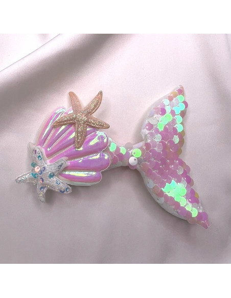 Spinka dla dziewczynki Syrenka cekin Bal Mała Syrenka Lolita Accessories