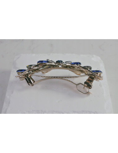 Klamra francuska MOTYL GRANATOWE I GRAFITOWE...