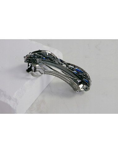 Klamra francuska KOKARDA ODCIENIE SZAROŚCI Z...