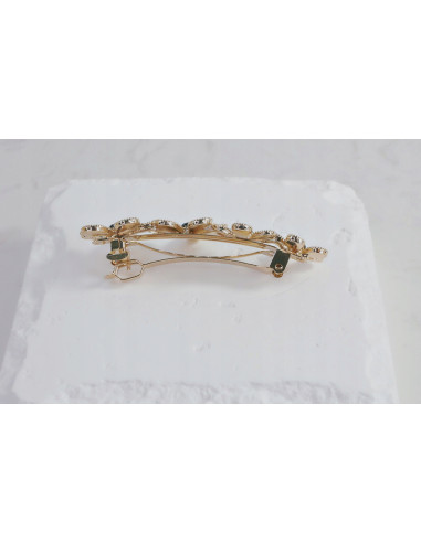 Klamra francuska 4 KWIATKI WYSADZANE...