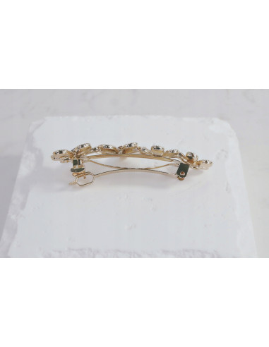 Klamra francuska 4 KWIATKI WYSADZANE...