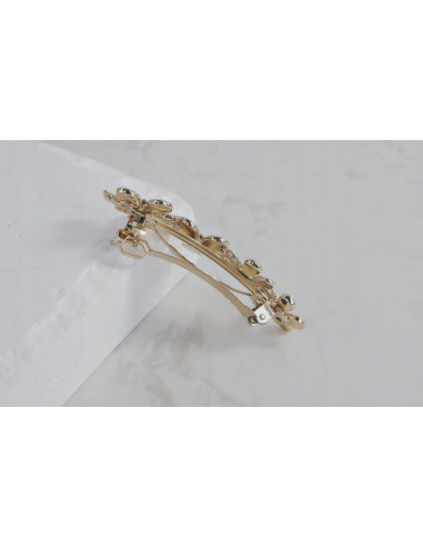 Klamra francuska 4 KWIATKI WYSADZANE...