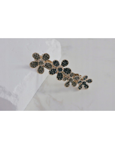 Klamra francuska 4 KWIATKI WYSADZANE...