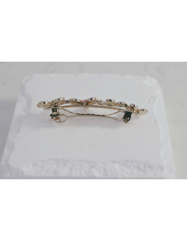 Klamra francuska 4 KWIATKI WYSADZANE...