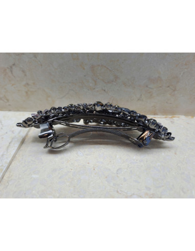 Klamra francuska MIX CIEMNE MOTYLKI I KWIATKI...