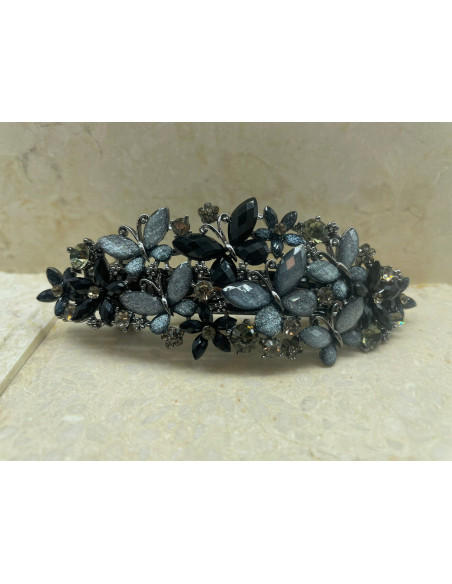 Klamra francuska MIX CIEMNE MOTYLKI I KWIATKI Lolita Accessories