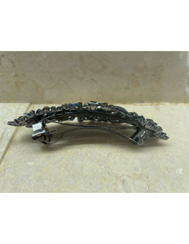 Klamra francuska MIX CIEMNE MOTYLKI I KWIATKI...