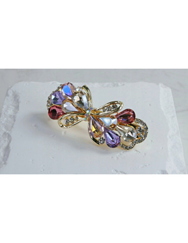 Klamra francuska ZŁOTA KOKARDA I WIELOKOLOROWE...