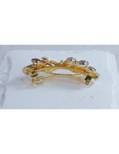 Klamra francuska ZŁOTA KOKARDA I WIELOKOLOROWE...