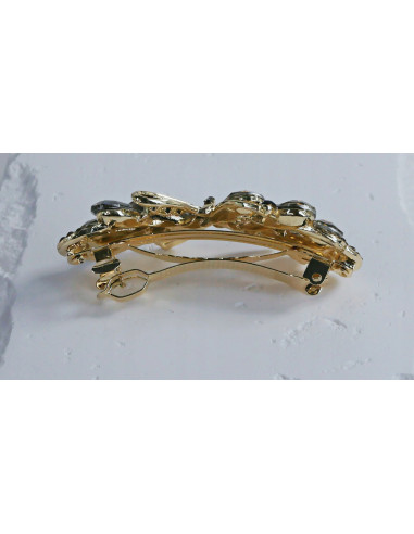 Klamra francuska ZŁOTA KOKARDA I GRAFITOWE...