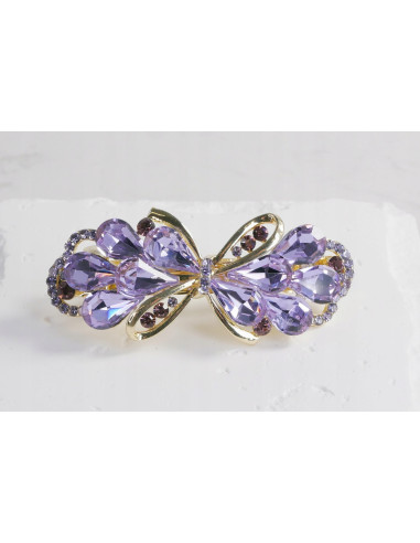 Klamra francuska ZŁOTA KOKARDA I FIOLETOWE...