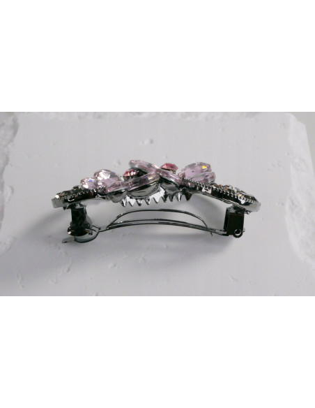 Klamra francuska OKRĄGŁA MOTYLKI RÓŻOWE Lolita Accessories