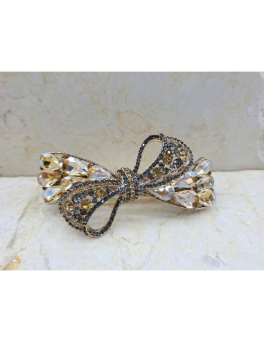 Klamra francuska ZŁOTA KOKARDA MIODOWA...