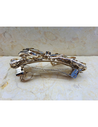 Klamra francuska ZŁOTA KOKARDA MIODOWA...