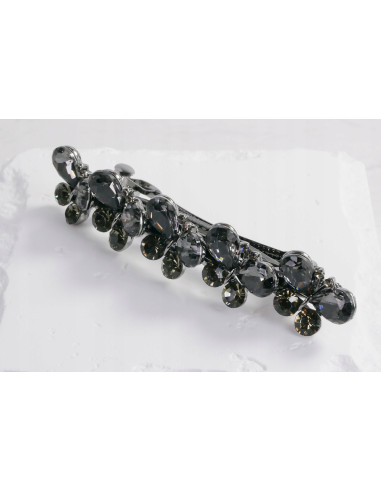 Klamra Francuska do włosów 5 MOTYLI GRAFITOWE...