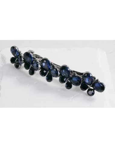 Klamra Francuska do włosów 5 MOTYLI GRANATOWE...