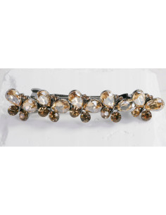 Klamra Francuska do włosów 5 MOTYLI MIODOWE KRYSZTAŁKI...