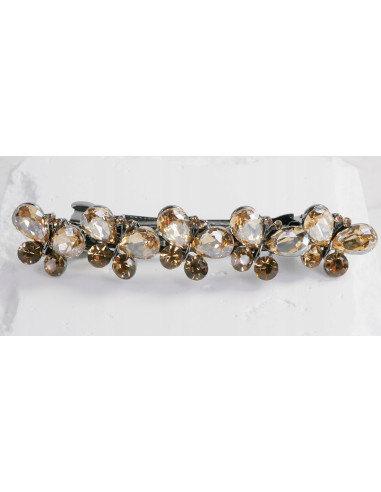 Klamra Francuska do włosów 5 MOTYLI MIODOWE KRYSZTAŁKI Lolita Accessories