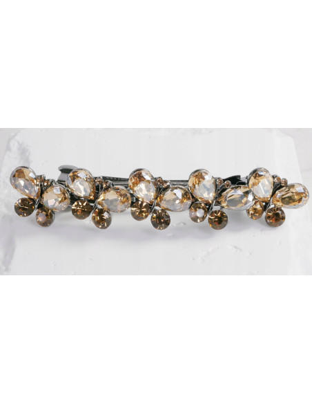 Klamra Francuska do włosów 5 MOTYLI MIODOWE KRYSZTAŁKI Lolita Accessories