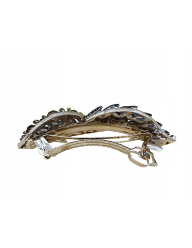 Klamra francuska GRAFIT KRYSZTAŁKI W KSZTAŁCIE...