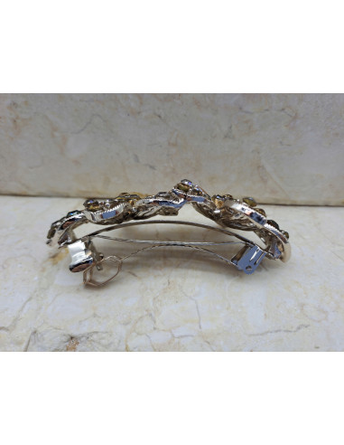 Klamra francuska DWA MIODOWE KWIATY Z...