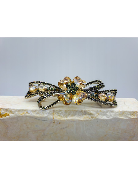 Klamra francuska KWIAT KOKARDA ZŁOTA Lolita Accessories