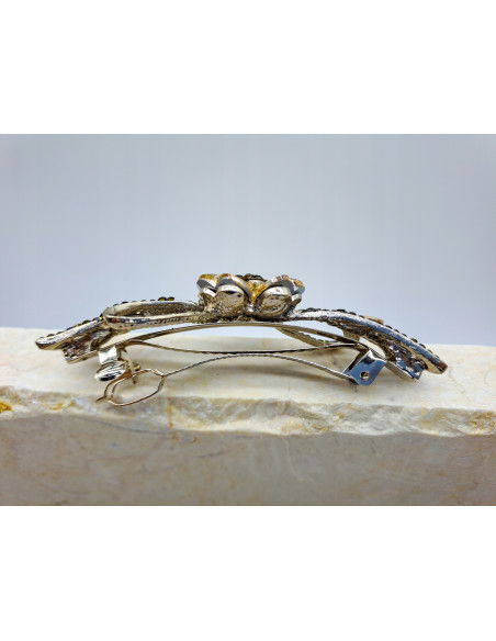 Klamra francuska KWIAT KOKARDA ZŁOTA Lolita Accessories