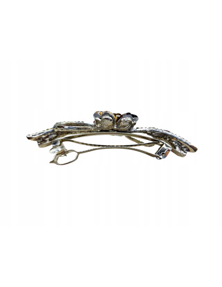 Klamra francuska KWIAT KOKARDA DWA KOLORY MIX Lolita Accessories