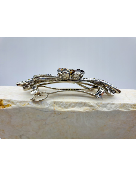 Klamra francuska KWIAT KOKARDA DWA KOLORY MIX Lolita Accessories