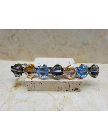 Klamra francuska 7 KOLOROWYCH KAMIENI Lolita...