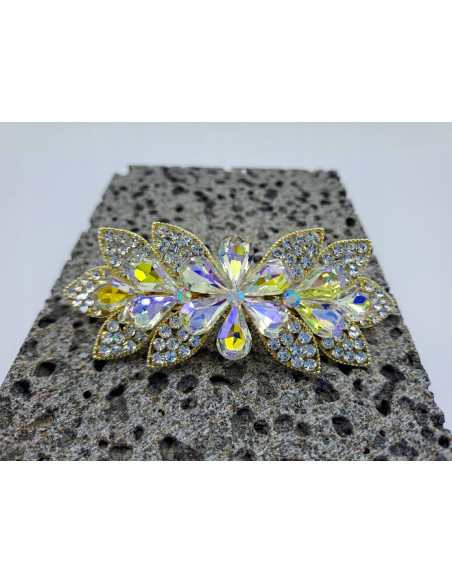 Klamra francuska CRYSTAL AB KWIAT Z KRYSZTAŁKAMI Lolita Accessories