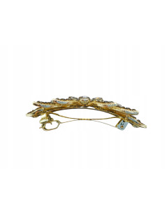 Klamra francuska CIEMNY KWIAT I CZARNE KRYSZTAŁKI Lolita... 2