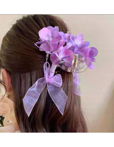 KLAMRA DO WŁOSÓW z kwiatami z KWIATEM HAWAJSKIE...