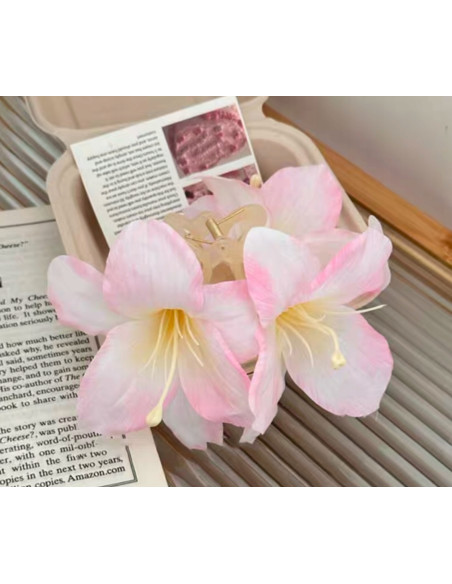 KLAMRA DO WŁOSÓW z kwiatami z KWIATEM HAWAJSKIE KWIATY Lolita AKCESORIA