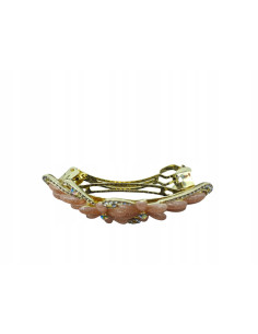 Klamra Francuska do włosów KORALOWE KWIATKI Z CYRKONIAMI... 2