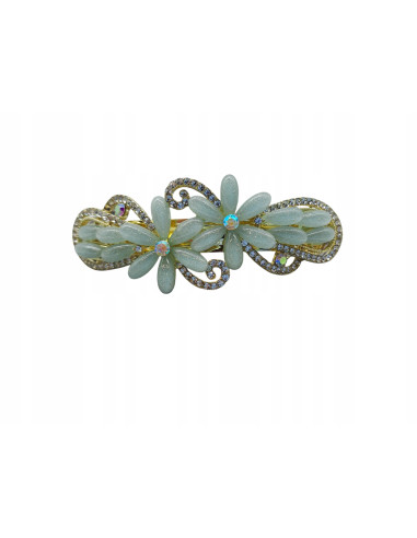 Klamra Francuska do włosów MORSKIE KWIATKI Z CYRKONIAMI Lolita Accessories