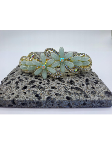 Klamra Francuska do włosów MORSKIE KWIATKI Z CYRKONIAMI Lolita Accessories