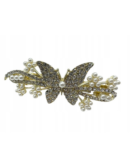 Klamra Francuska do włosów MOTYLE MOTYLKI Z CYRKONIAMI Lolita Accessories