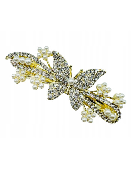 Klamra Francuska do włosów MOTYLE MOTYLKI Z CYRKONIAMI Lolita Accessories