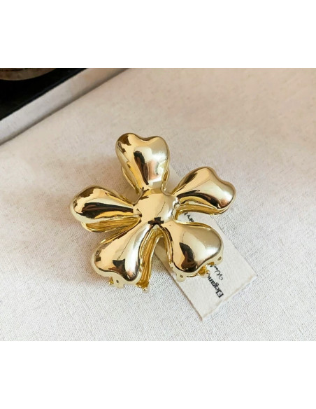 Klamra szczękowa HAWAJSKA do włosów KWIAT HAWAJSKI 8 CM PREMIUM