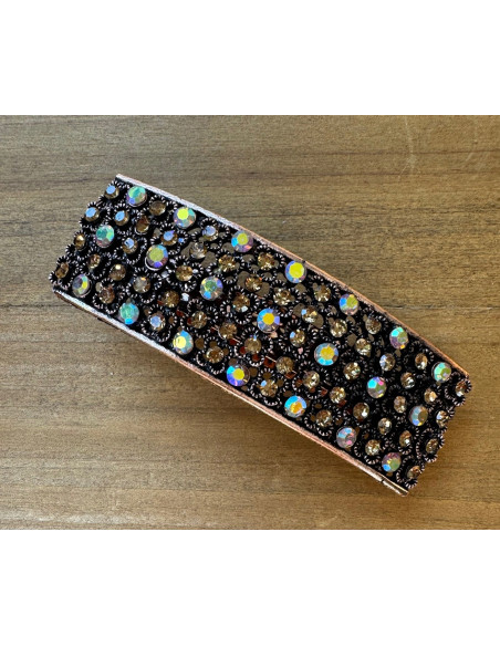 Klamra Francuska do włosów z CYRKONIAMI Lolita Accessories KOLOR MIEDZIANY