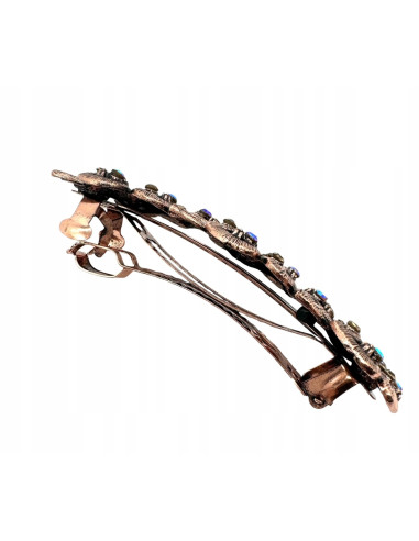 Klamra Francuska z kamieniami cyrkonie...