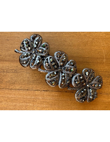 Klamra Francuska z kamieniami cyrkonie...